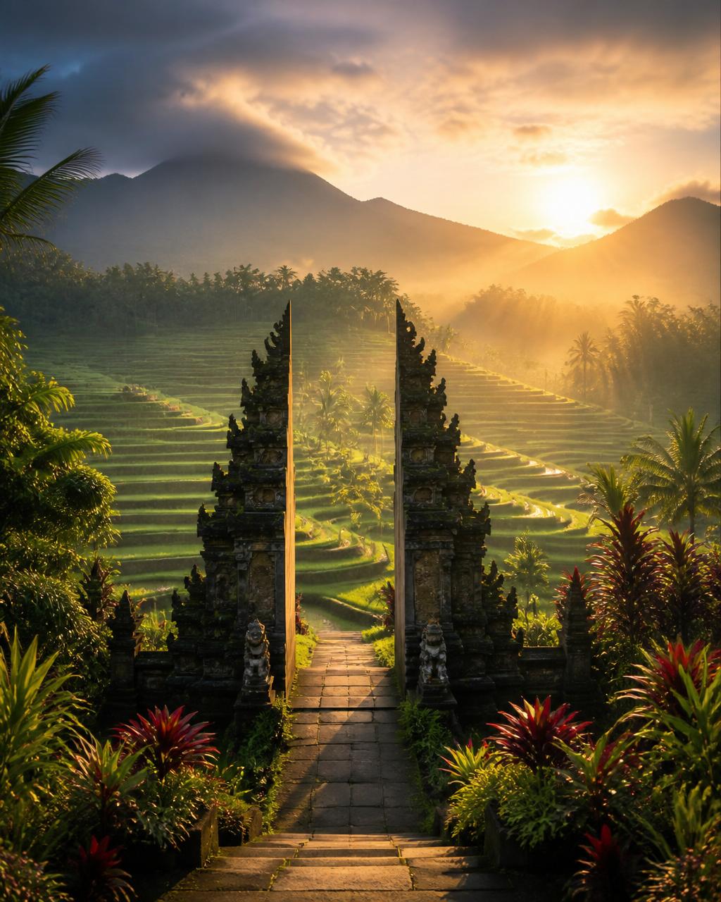 Bali — Rice terraces, spiritual temples and beachside calm.