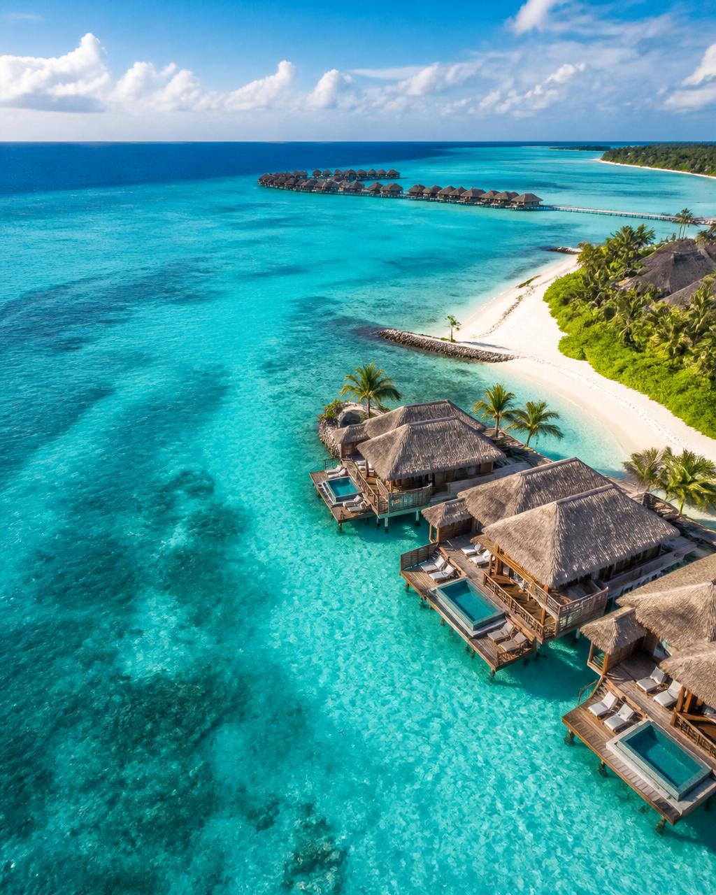 Maldives — Overwater villas, coral lagoons and pure relaxation.