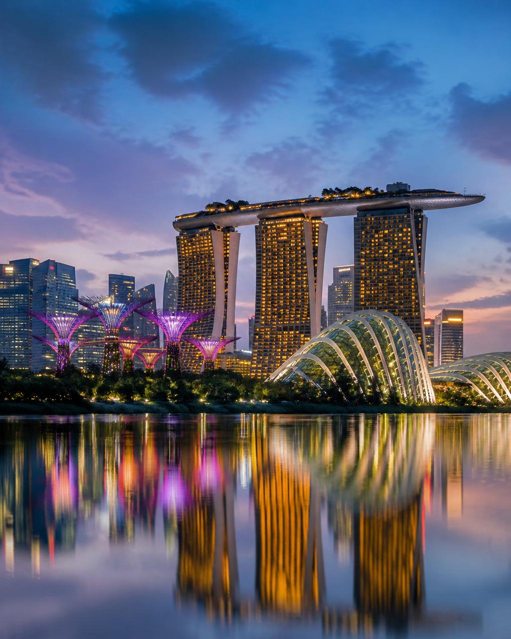 Singapore — Futuristic gardens, vibrant streets and iconic waterfronts.