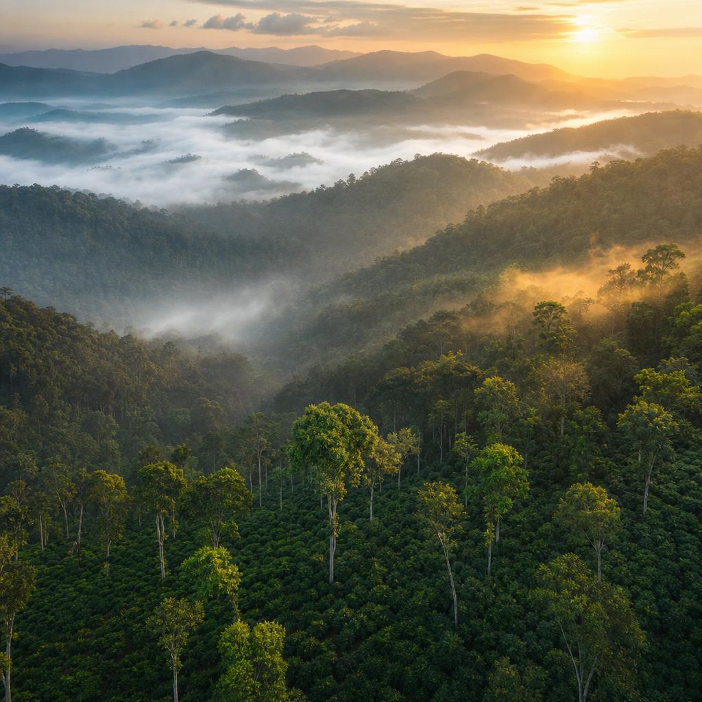 Misty coffee estates of Coorg