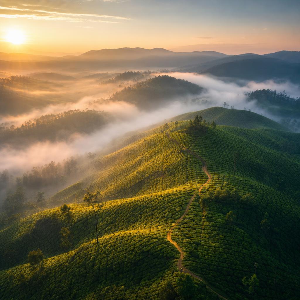 Rolling tea gardens of Ooty