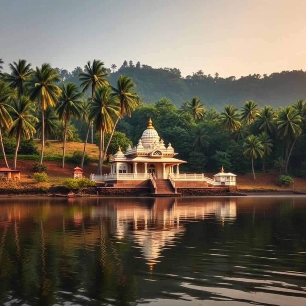 Kalady birthplace of Adi Shankaracharya on the Periyar river