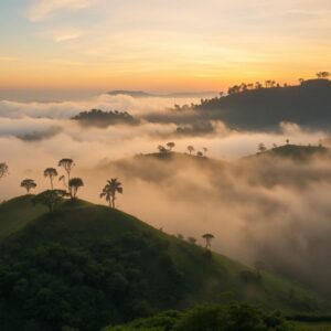 Misty coffee hills of Coorg and Chikkamagaluru at golden hour — Karnataka hill station family holiday