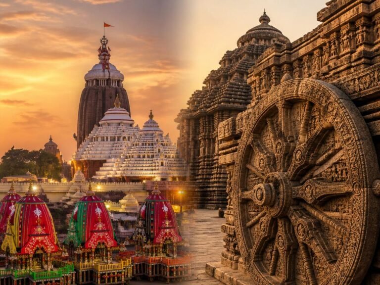 Cinematic view of the sacred Puri - Konark pilgrimage — India temple photography
