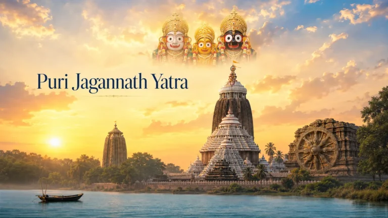 Jagannath temple town of Puri on the Odisha yatra