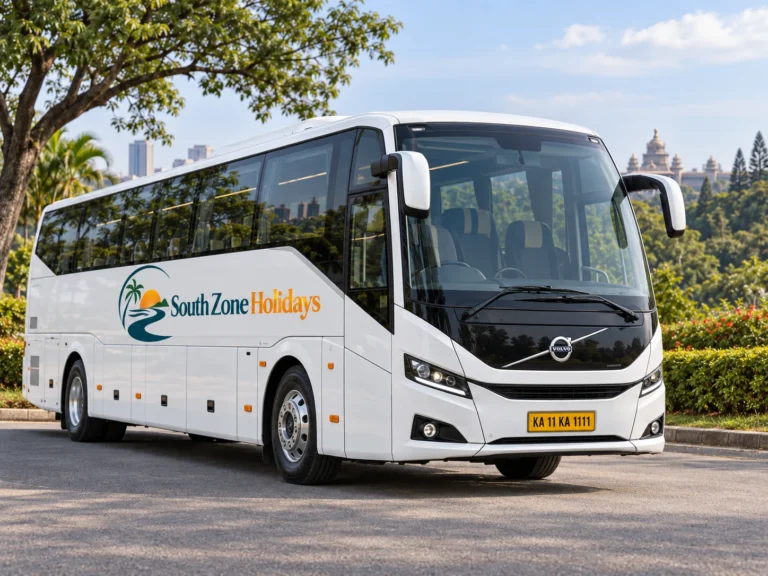 Large coach rental in Bengaluru — illustrative image